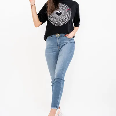 PINKO Jeansy niebieskie skinny fit SUSAN 12