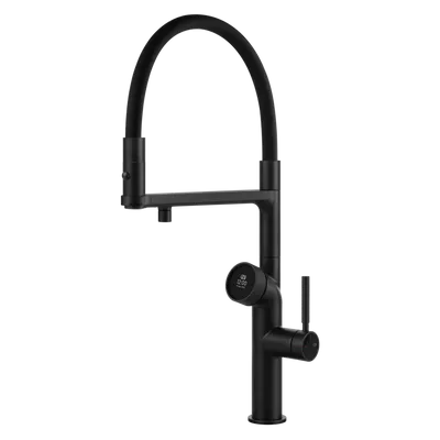 Gessi - Bateria kuchenna półprofesjonalna VITA 60722 z modułem wody zimnej ​​​​​​​Czarny Mat