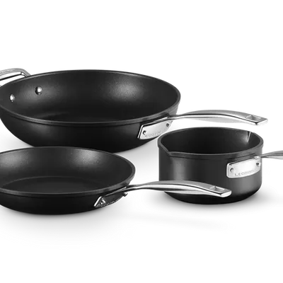 Le Creuset - Zestaw 3 szt. Naczyń do Gotowania Aluminium Nieprzywierające