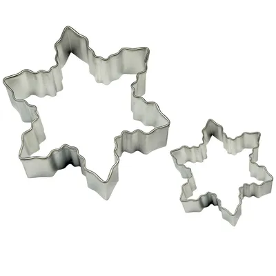 PME Cake - Zestaw 2 metalowych foremek Śnieżynka