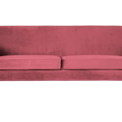 Woood - Sofa Rocco velvet 187 cm (różowa)