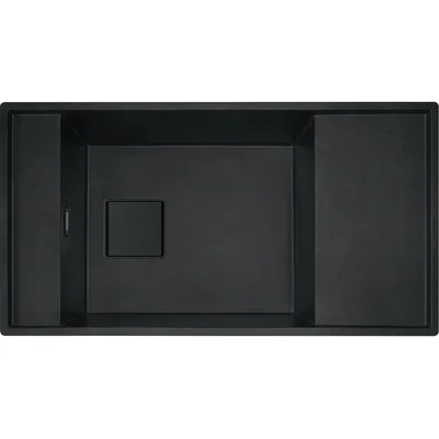 FRANKE - Zlewozmywak wbudowywany Fragranit + Fresno Onyx / Czarny odpływ
