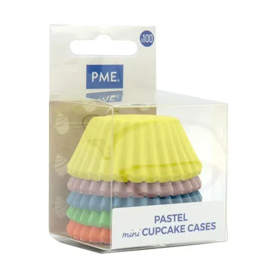 PME Cake - Mini papilotki do babeczek pastelowe 100 sztuk