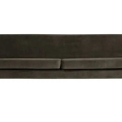 Woood - Sofa Rocco velvet 230 cm (zielona)