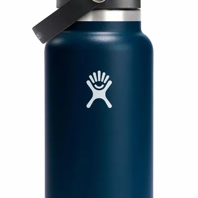 Hydro Flask - Butelka termiczna Wide Mouth Flex Straw Cap 32 oz Indigo
