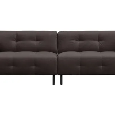 Woood - Sofa Lloyd 4-osobowa (ciemnoszara)