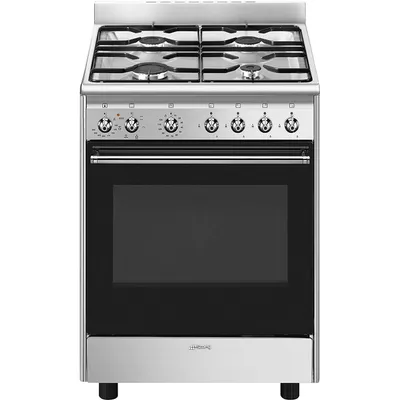 Smeg - Kuchnia wolnostojąca z płytą gazową Classica CX60GMX Stal nierdzewna