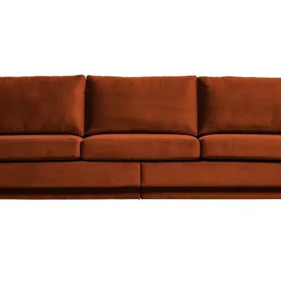 Be Pure - Sofa 3 - osobowa FAME aksamitna (rdzawa)