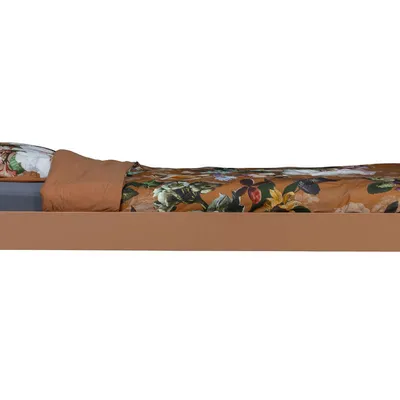Woood - Łóżko MEES 90 cm x 200 cm (brązowe)