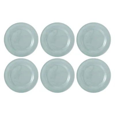 Seltmann Weiden - Zestaw 6 talerzy obiadowych 27.5cm Beat Color Glaze błękitny
