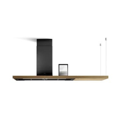 Elica - Okap wyspowy BIO ISLAND BLRO/A/120X53 ROVERE Czarny + dąb