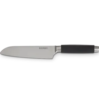 Le Creuset - Nóż Santoku z Czarnym Uchwytem 18 cm