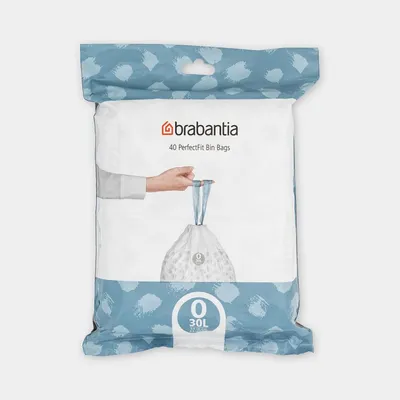 Brabantia - Worki na śmieci do koszy FlatBack+ i Bo, 2 x 30 (40 szt.)