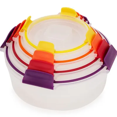 Joseph Joseph - Zestaw 4 pojemników okrągłych Multicolor Nest Lock