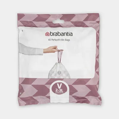Brabantia - Worki na śmieci do koszy Newicon rozmiar V (3 l) 40 szt.