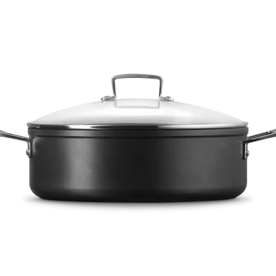 Le Creuset -  Sauteuse ze szklaną pokrywką aluminium nieprzywierające 30 cm