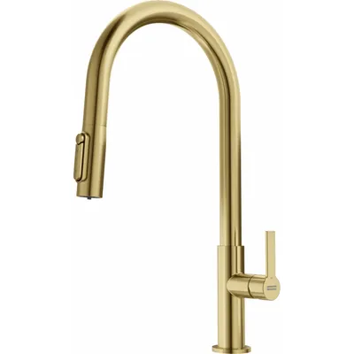 FRANKE - Bateria kuchenna do wody filtrowanej Maris Slim Clear Water J pull-out Złota