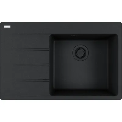 FRANKE - Zlewozmywak lewy Centro CNG 611-78 TL Onyx / Czarny odpływ