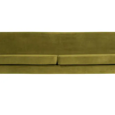 Woood - Sofa Rocco velvet 230 cm (oliwkowa)