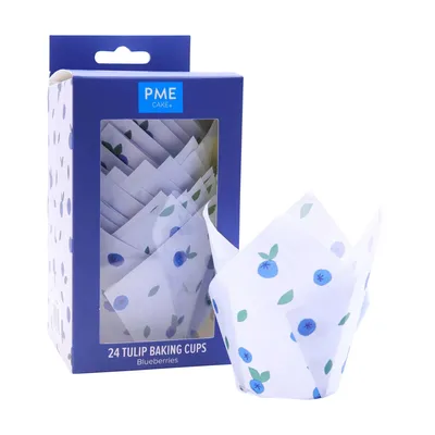 PME Cake - Papilotki tulipanowe do muffinek 24 sztuki Borówki