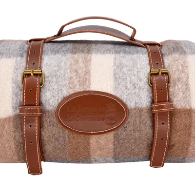 Les Jardins de la Comtesse - Obrus piknikowy 170 x 140 cm Tartan Brown