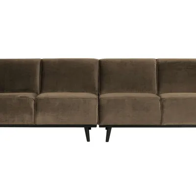 Be Pure - Sofa Statement 4-osobowa Velvet (taupe)