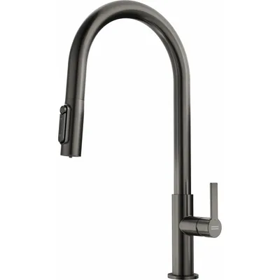 FRANKE - Bateria kuchenna do wody filtrowanej Maris Slim Clear Water J pull-out Antracytowa