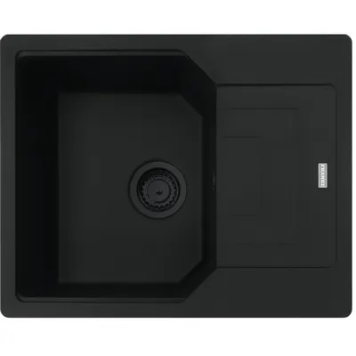 FRANKE - Zlewozmywak wbudowywany Urban UBG 611-62 Czarny mat / Czarny odpływ + wkładka
