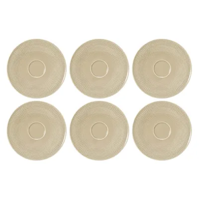 Seltmann Weiden - Zestaw 6 spodków 16.5cm Beat Color Glaze beżowy