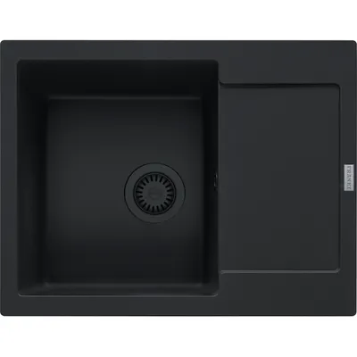 FRANKE - Zlewozmywak wbudowywany Maris MRG 611-62 Czarny mat / Czarny odpływ + wkładka