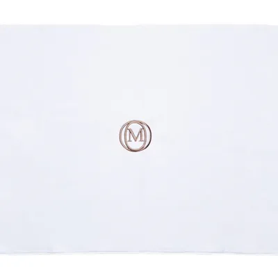 Officine Monogram - Dywanik łazienkowy 60 x 100 cm Linea Biało-beżowy