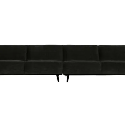 Be Pure - Sofa Statement XL 4-osobowa RIB (grafitowa)