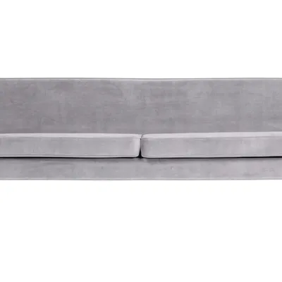 Woood - Sofa Rocco velvet 230 cm (jasnoszara)
