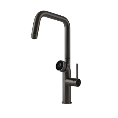 Gessi - Bateria kuchenna VITA 60721 z modułem wody gorącej Czarny Metal Szczotkowany PVD