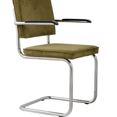 Zuiver - Fotel Ridge Rib zielony