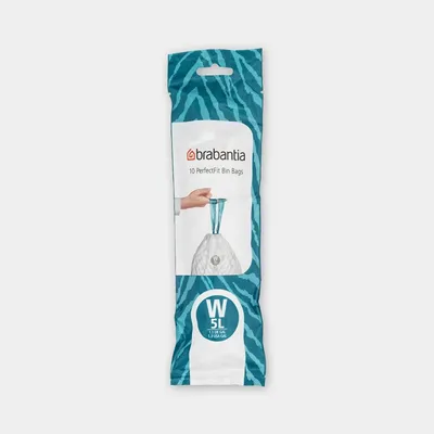 Brabantia - Worki na śmieci rozmiar W (5 l) 10 szt.