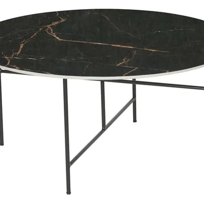 Woood - Stolik Vida 80 cm (czarny)