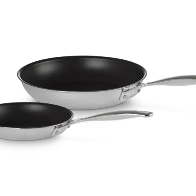 Le Creuset - 3-ply Zestaw 2 szt. patelni stal nierdzewna 20/26 cm