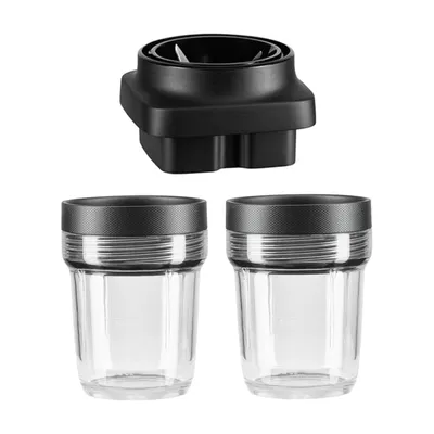 KitchenAid - Zestaw butelek 200ml z ostrzem K400