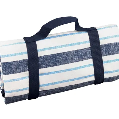 Les Jardins de la Comtesse - Obrus piknikowy 140 x 140 cm Blue&White Stripes