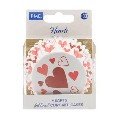PME Cake - Papilotki do babeczek serca 30 sztuk