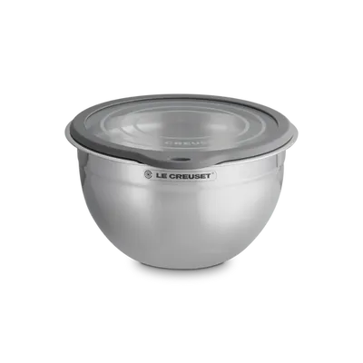 Le Creuset - Miska do mieszania ze stali nierdzewnej ze szklaną pokrywką 23 cm