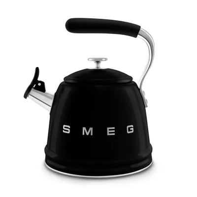 Smeg - Czajnik tradycyjny z gwizdkiem 50's Retro Style WKF01BL Czarny