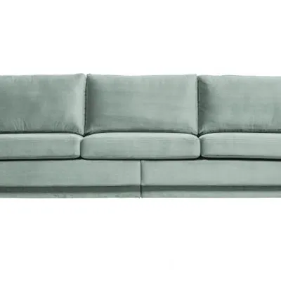 Be Pure - Sofa 3 - osobowa FAME aksamitna (miętowa)