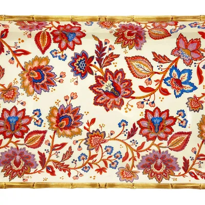 Les Jardins de la Comtesse - Taca z melaminy z uchwytami Jaipur 50 x 36 x 5 cm