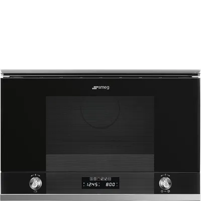 Smeg - Kuchenka mikrofalowa Linea MP122N1 Czarna