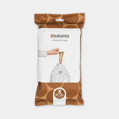 Brabantia - Worki na śmieci do koszy Newicon i Bo rozmiar X (10-12 l) 40 szt.