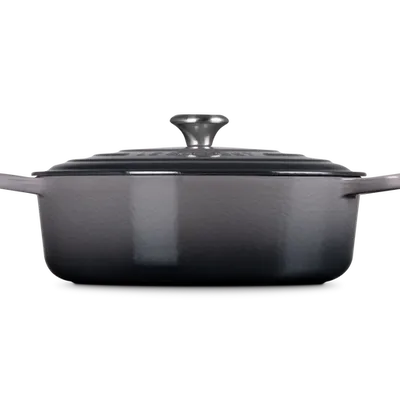 Le Creuset - okrągły garnek Gourmet żeliwo 30 cm flint