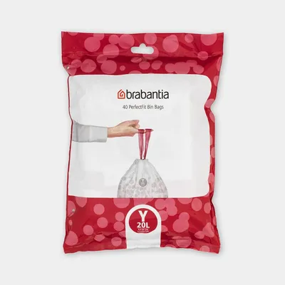 Brabantia - Worki na śmieci rozmiar Y (20 l) 40 szt.