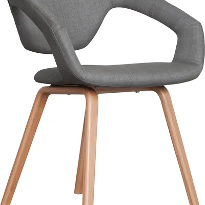 Zuiver - Fotel FLEXBACK naturalny/jasny szary